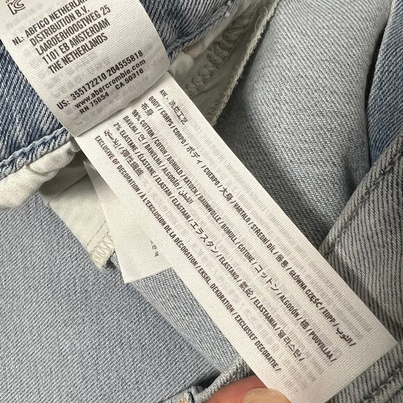 Hollister Ultra High Rise Dad Jean Two Tone Denim Size 34 - Picture 4 of 12